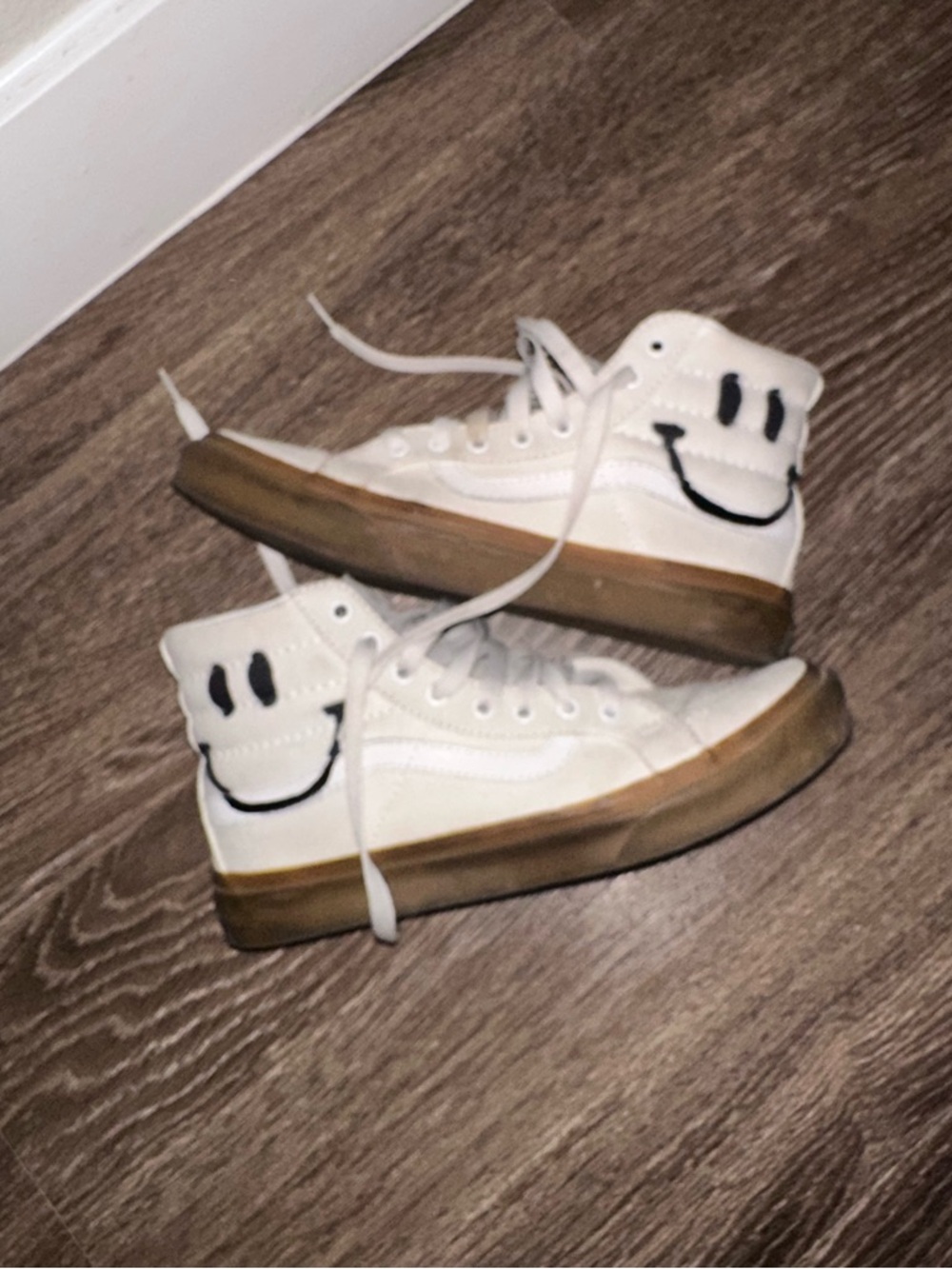 Vans with smiley face